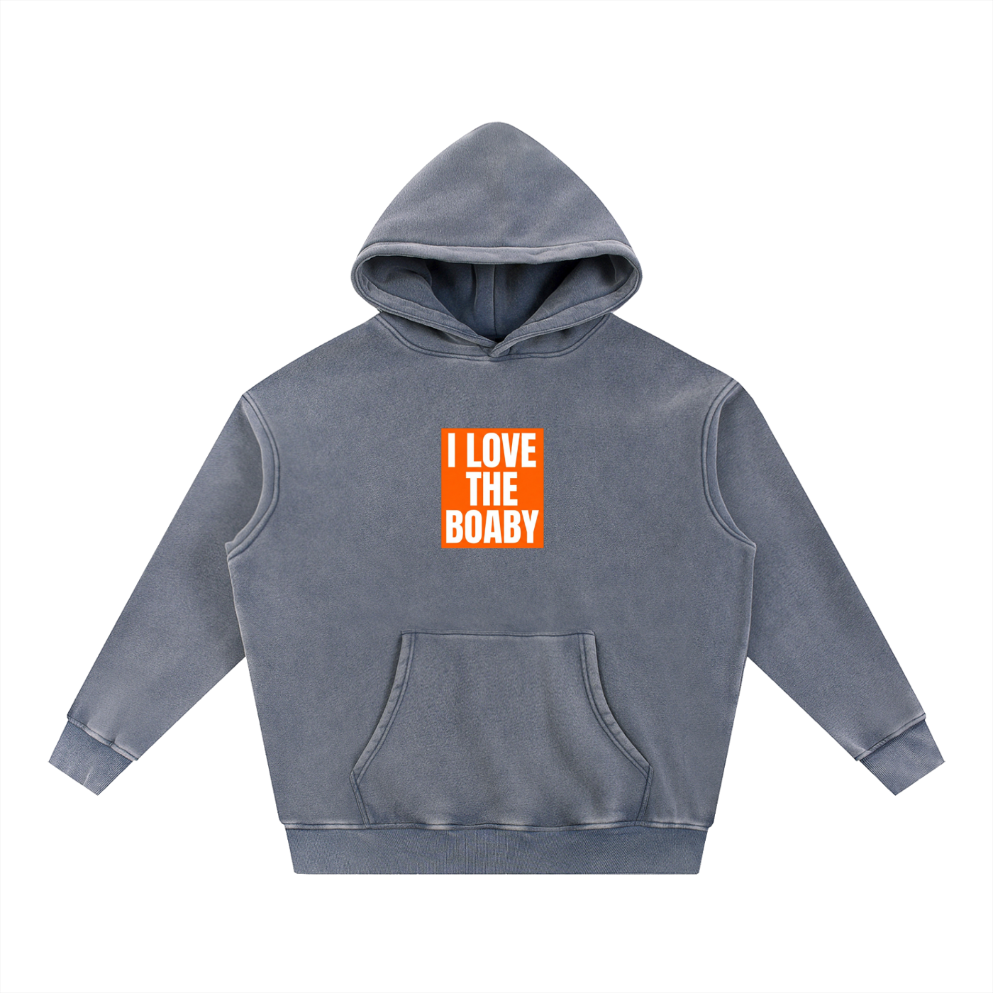 Snow Wash Fleece Oversize Hoodie