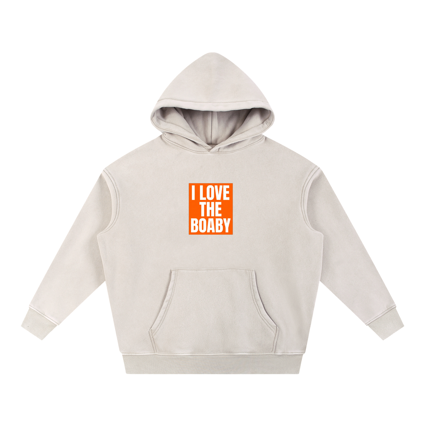 Snow Wash Fleece Oversize Hoodie