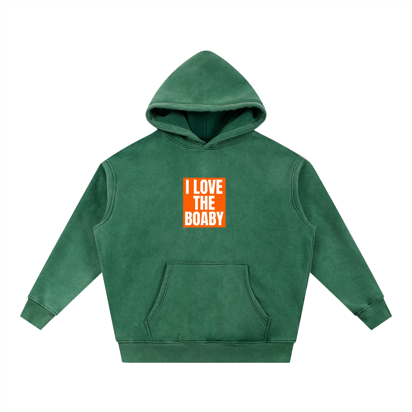 Snow Wash Fleece Oversize Hoodie